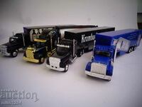 BZC 1/87 H0 GRELL LOT 4 TRUCK TIRE MODEL TROLLEY ΗΠΑ