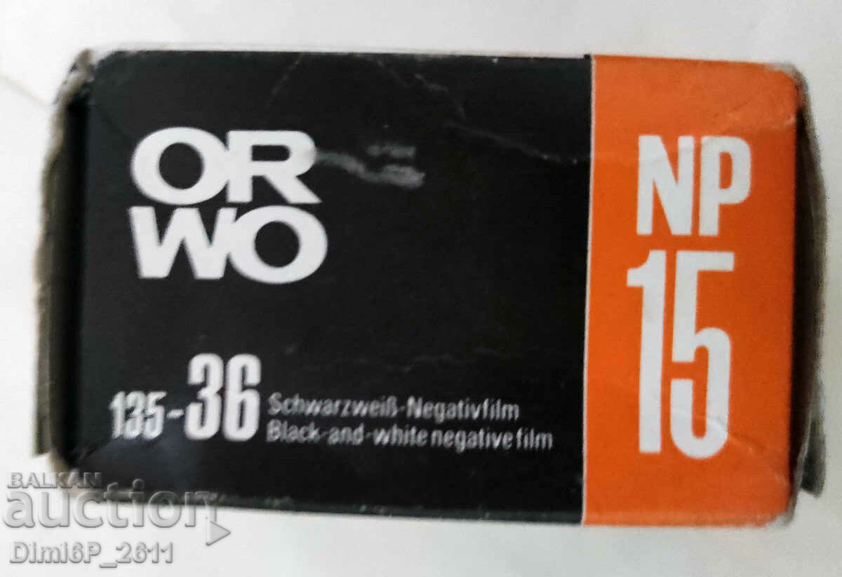 1 Orwo NP15 black and white 35mm film 36 photos