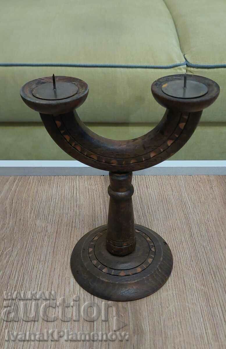 Свещник дърворезба за колекционери с цена € 14.00 | 27.38 лв.