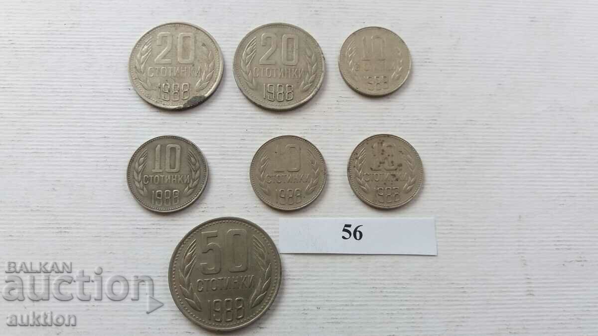 10, 20 or 50 cents, 1988, 7 pieces - 6 10, 20 or 50 cents, 1988, 7 pieces - 6