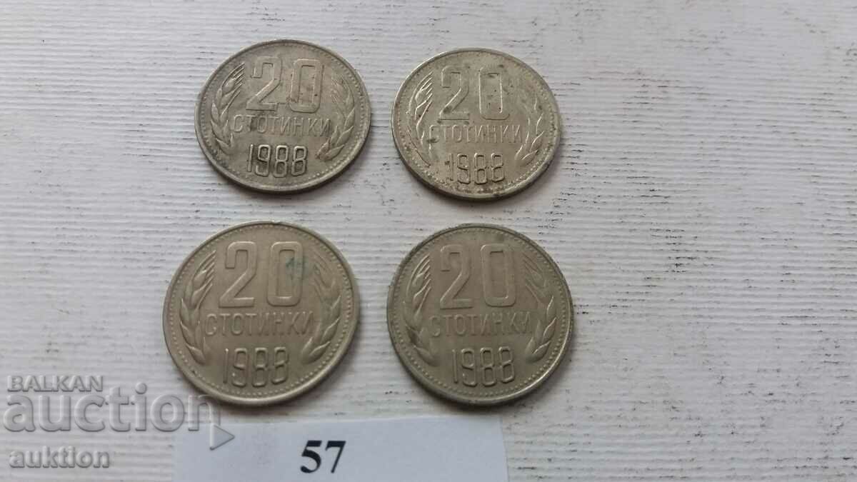 Delivery of 20 CENTS 1988 YEAR 4 NUMBERS Delivery of 20 CENTS 1988 YEAR 4 NUMBERS