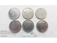 LOT OF 6 ITALIAN 100 LIRES - DIFFERENT YEARS