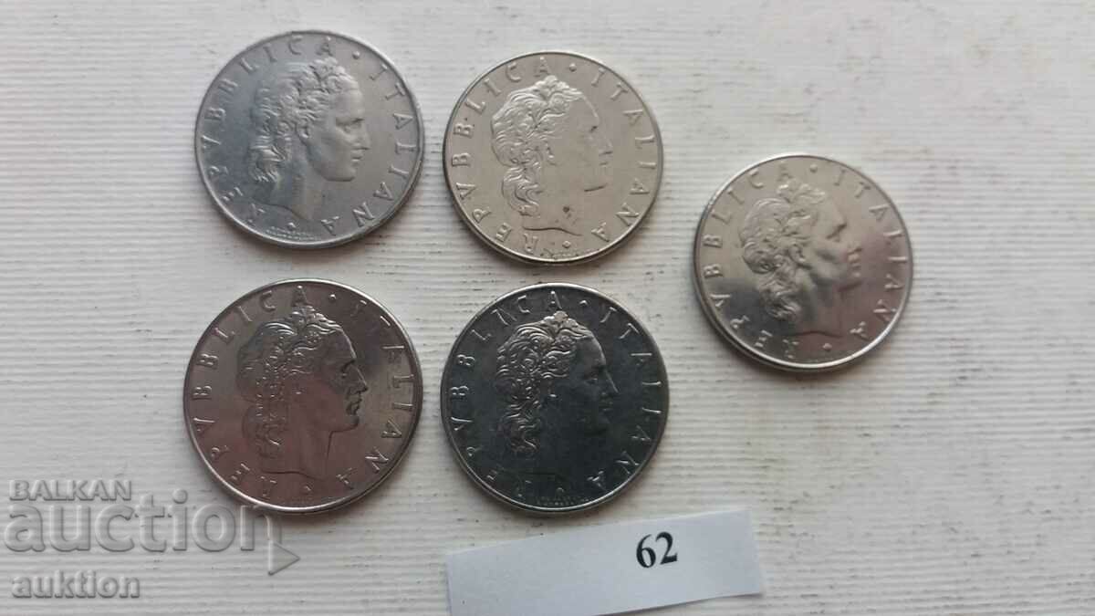 50 ITALIAN LIRES - VARIOUS YEARS - 5 50 ITALIAN LIRES - VARIOUS YEARS - 5
