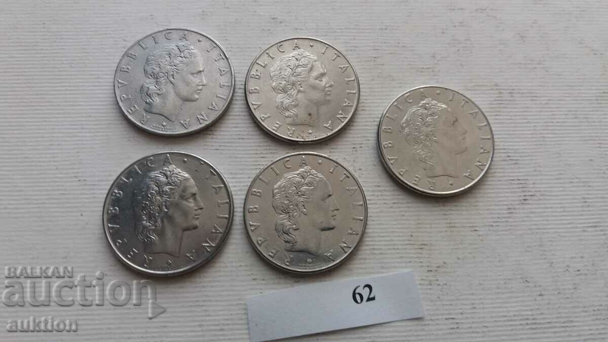 50 ITALIAN LIRES - VARIOUS YEARS - 7 50 ITALIAN LIRES - VARIOUS YEARS - 7