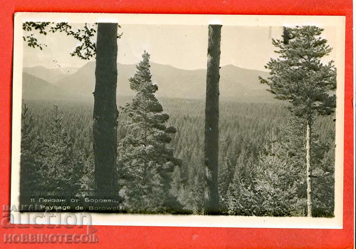 TRAVELED LANDSCAPE CARD from BOROVETS before 1962