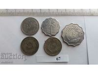 LOT OF 5 VARIOUS ARABIC COINS