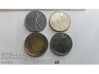 4 COINS FROM ITALY DIFFERENT YEARS