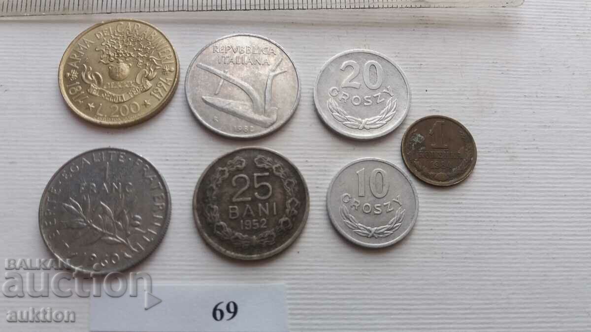 Delivery of COLLECTION OF 7 DIFFERENT COINS