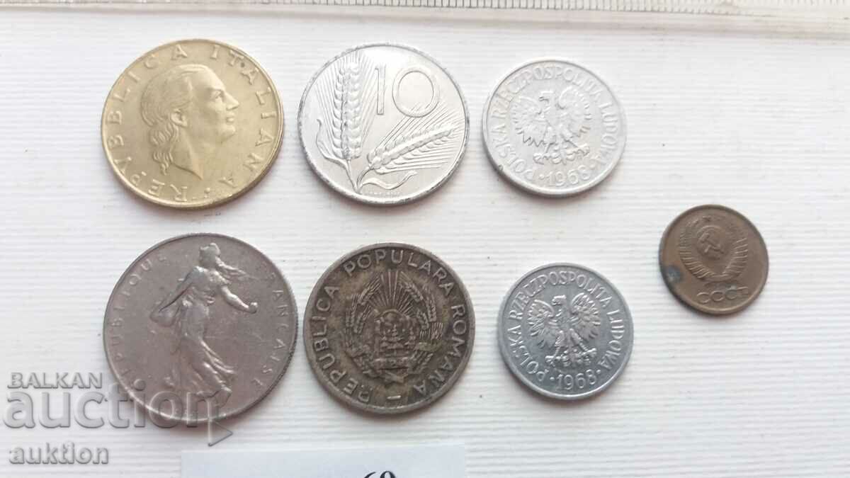 COLLECTION OF 7 DIFFERENT COINS - 7