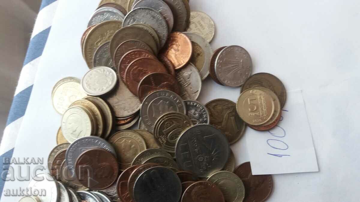 Auction  LOT OF 100 RARE FOREIGN COINS