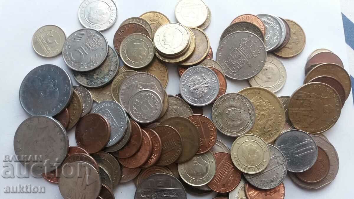 LOT OF 100 RARE FOREIGN COINS - 5
