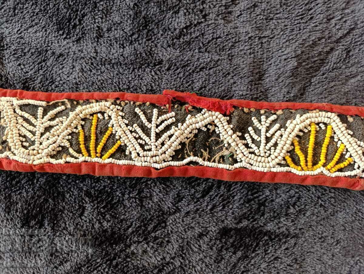 Auction 100 Years Old Hand Woven Belt Blue for Pafti Costume Auction 100 Years Old Hand Woven Belt Blue for Pafti Costume