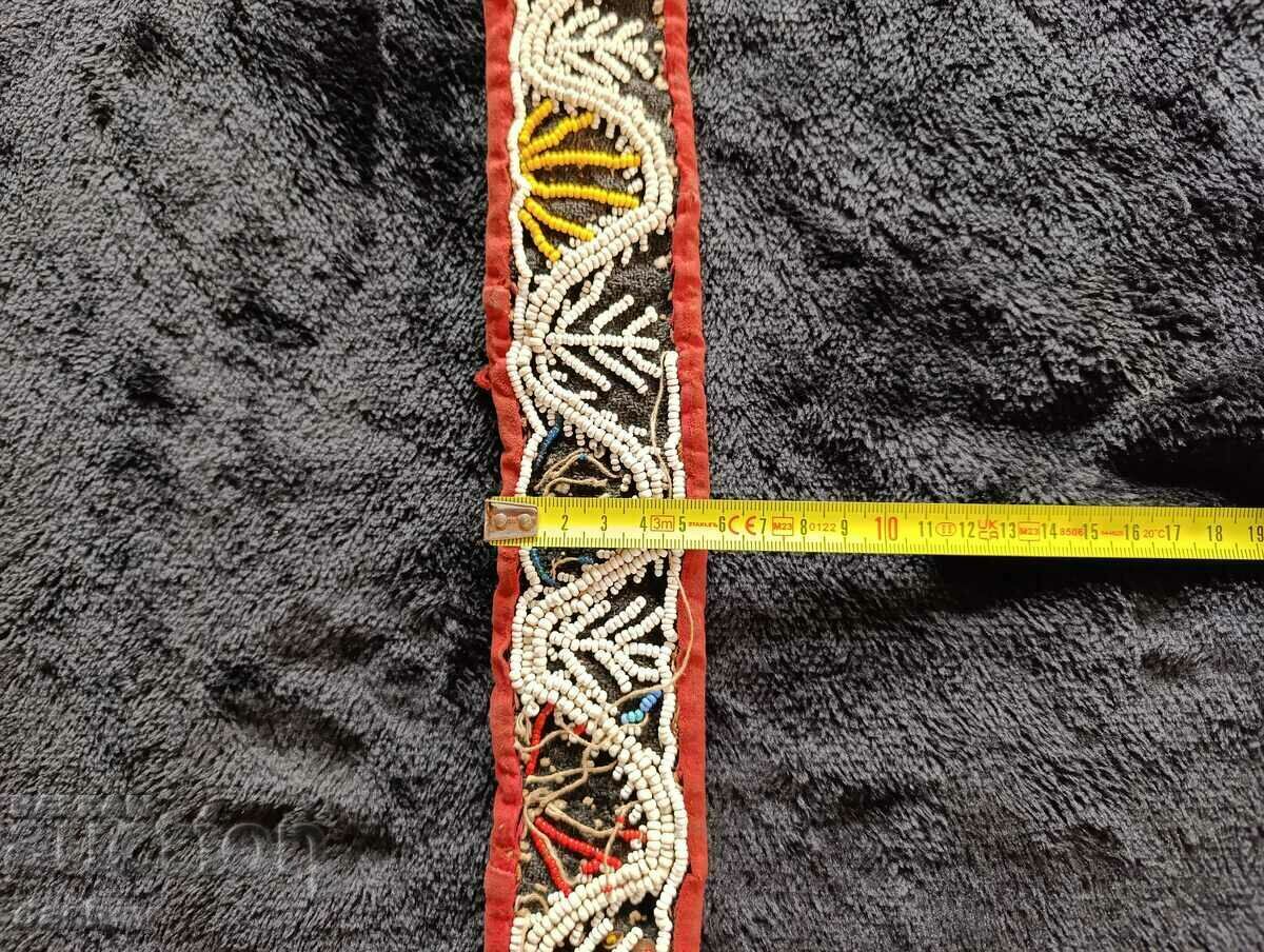 100 Years Old Hand Woven Belt Blue for Pafti Costume - 5 100 Years Old Hand Woven Belt Blue for Pafti Costume - 5