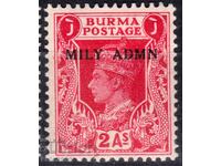 GB/Burma-1945-KGVI-Regular with Adm.'"Military Administration,MLH