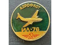 39082 USSR insignia Aeroflot and aircraft model IL-76