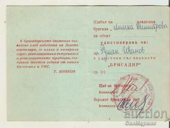 Auction Brigadier's card DKMS Auction Brigadier's card DKMS