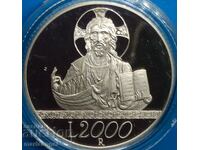 Италия 2000 лири 1998 "The Faith" UNC PROOF 36268 бр.