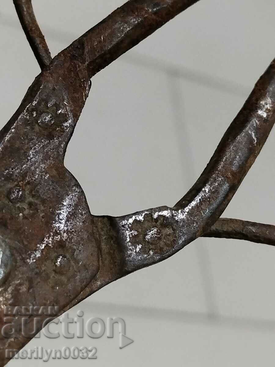 Old forged scissors, knife, wrought iron scissors - 5 Old forged scissors, knife, wrought iron scissors - 5