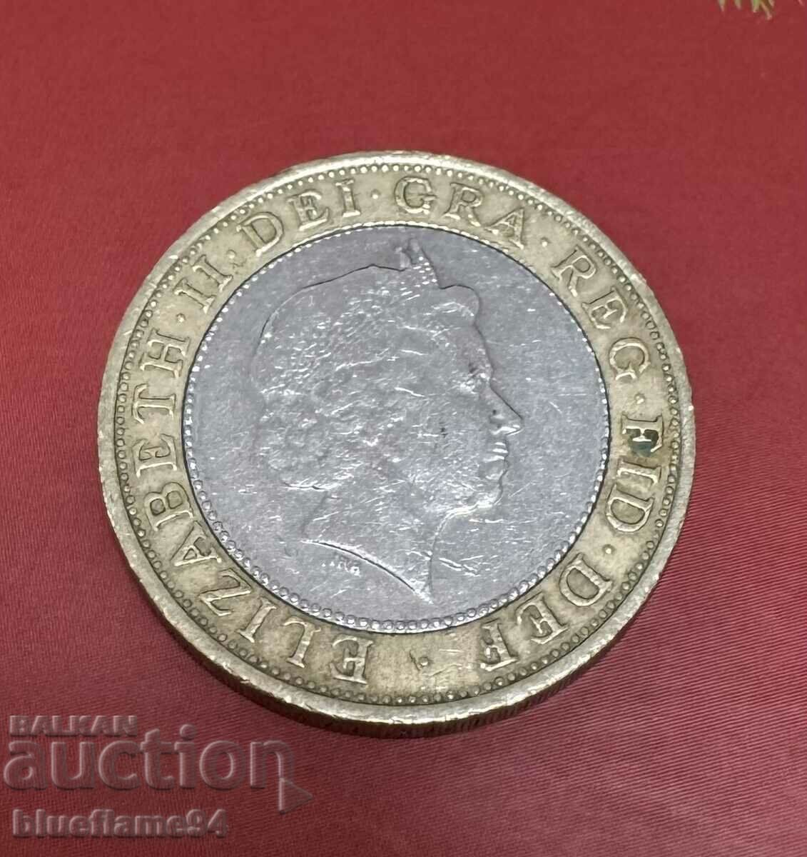 2 lire sterline Marea Britanie 2001 cu preț 8.00 BGN | € 4.09 2 lire sterline Marea Britanie 2001 cu preț 8.00 BGN | € 4.09