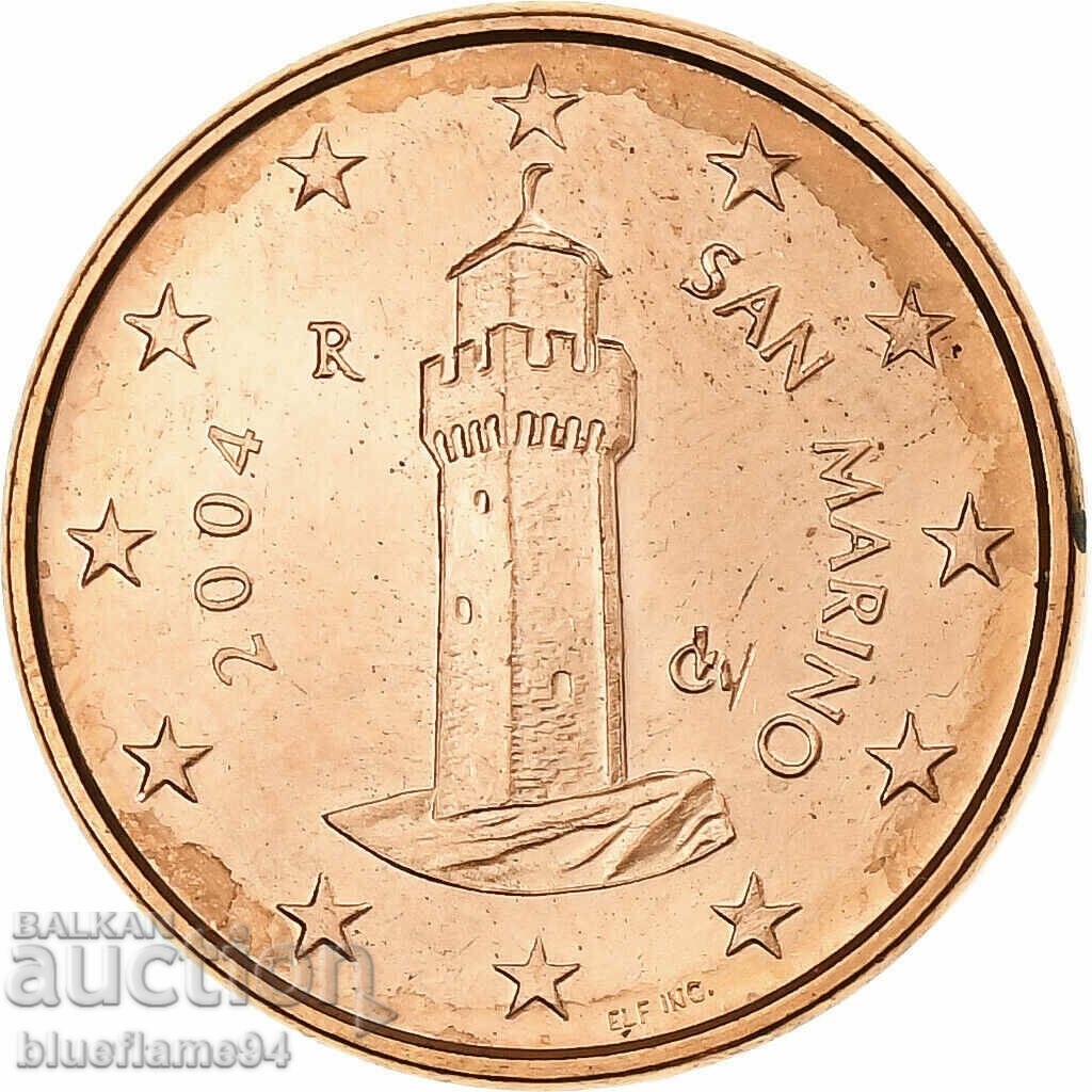 San Marino 1 euro cent 2004