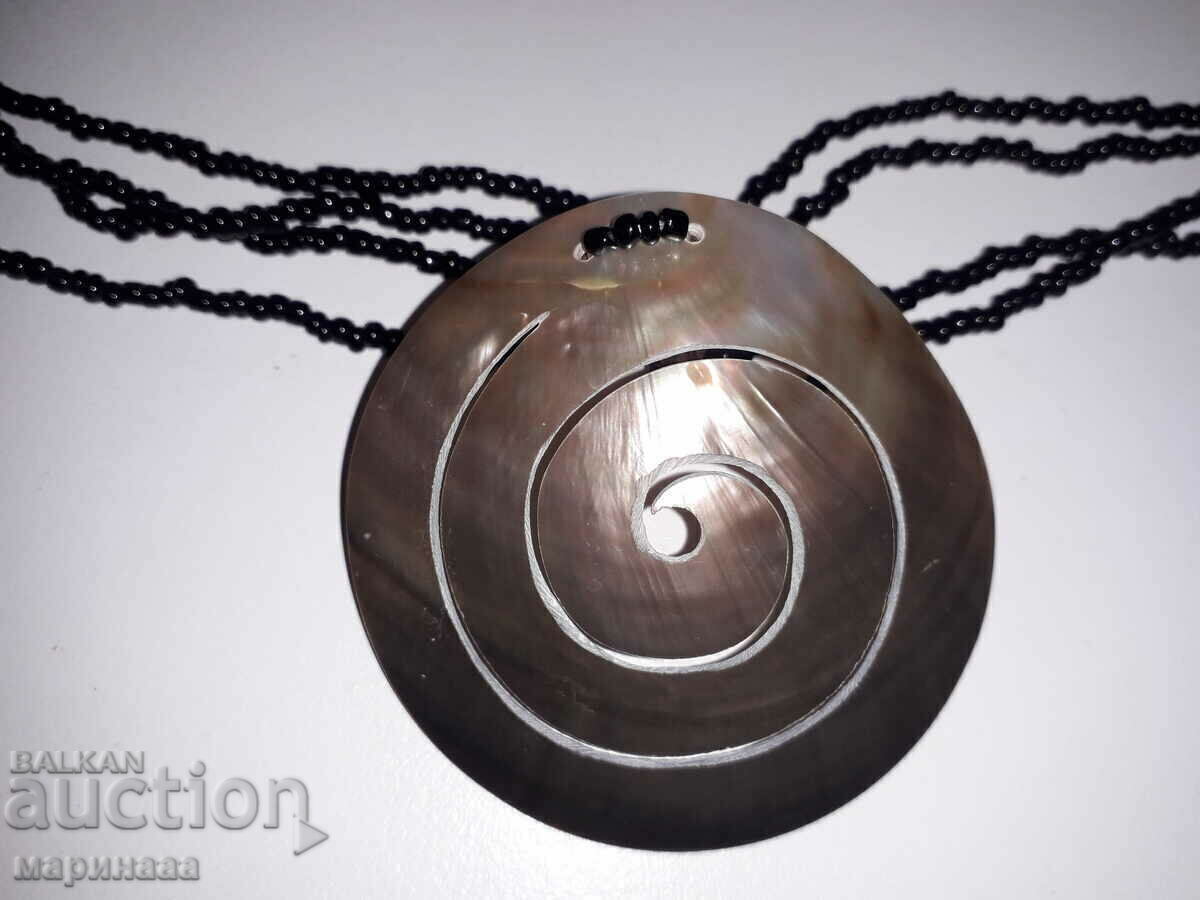 NECKLACE WITH LARGE MOTHER OF PEARL with price € 2.05 | 4.01 BGN