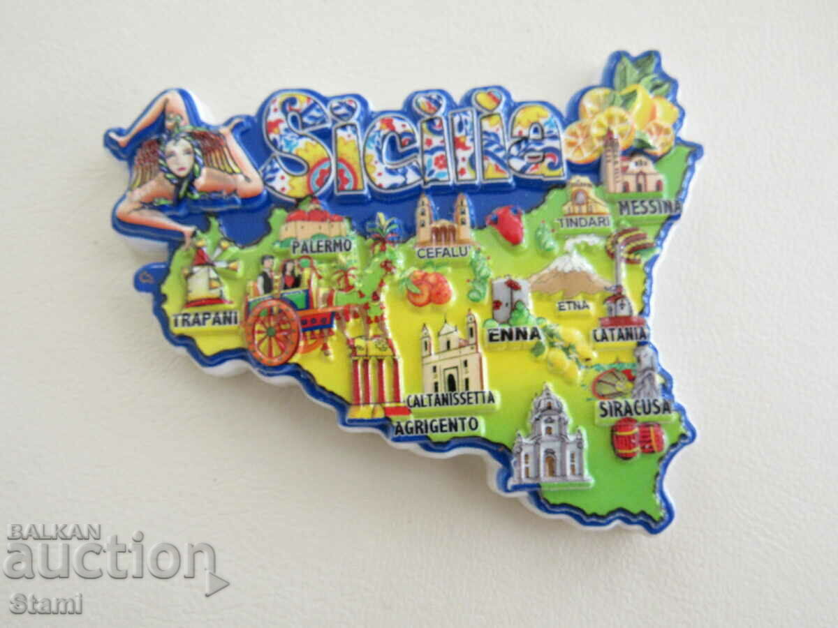 Magnet from Sicily, Italy-1 with price 10.00 BGN | € 5.11 Magnet from Sicily, Italy-1 with price 10.00 BGN | € 5.11