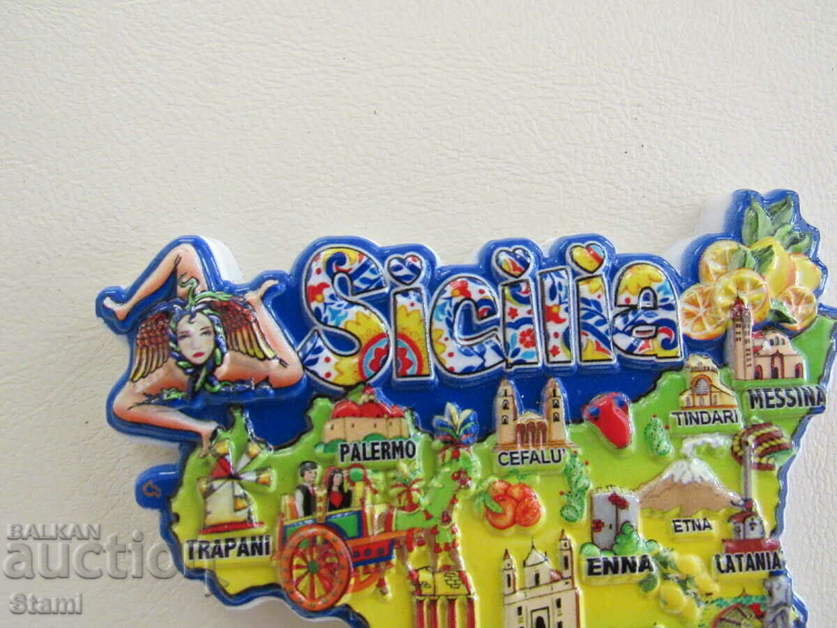 Auction Magnet from Sicily, Italy-1 Auction Magnet from Sicily, Italy-1