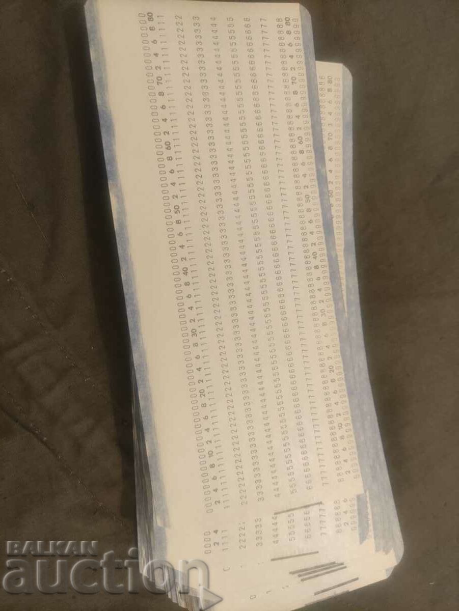Punch cards - 5 Punch cards - 5