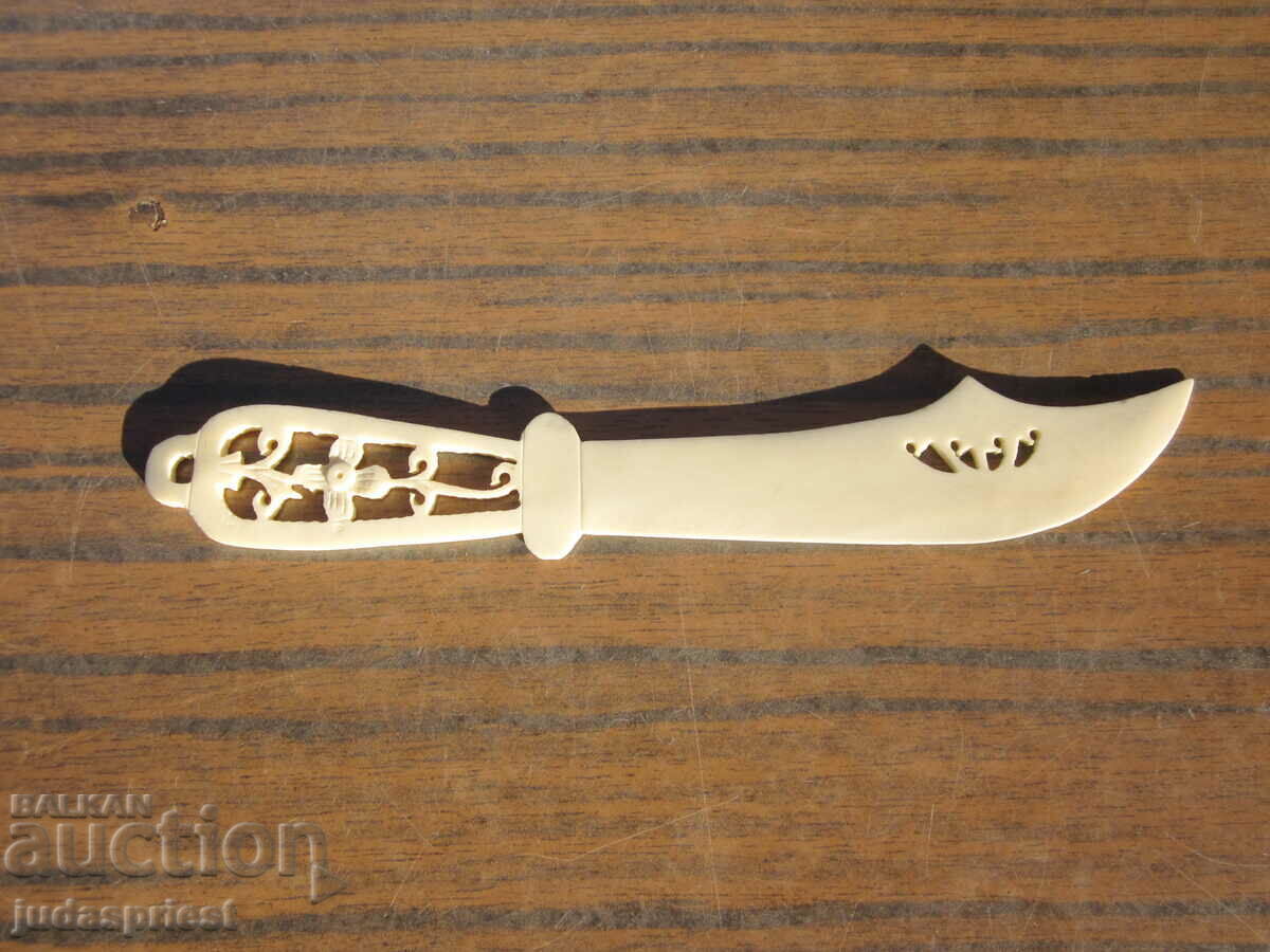 Auction old bone letter knife walrus bone Auction old bone letter knife walrus bone