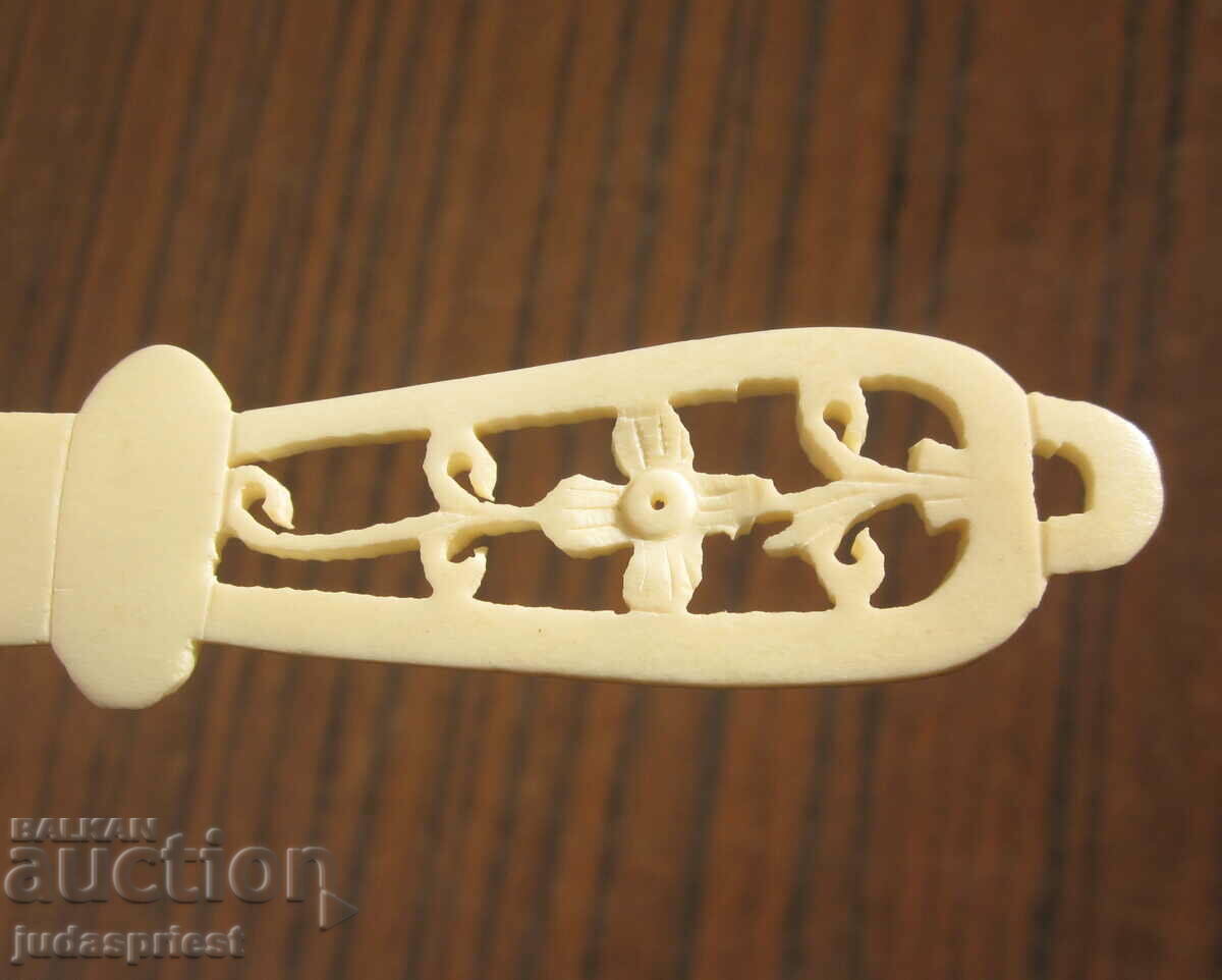 old bone letter knife walrus bone - 5 old bone letter knife walrus bone - 5