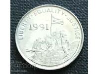 Ερυθραία. 5 σεντς 1991 UNC.