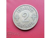 Iceland-2 kroner 1925-many rare-circulation 126 h. no.