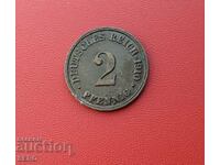 Germany-2 pfennig 1910 J-Hamburg-small mintage