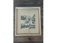 Picture graphic frame wood 65cm 58cm