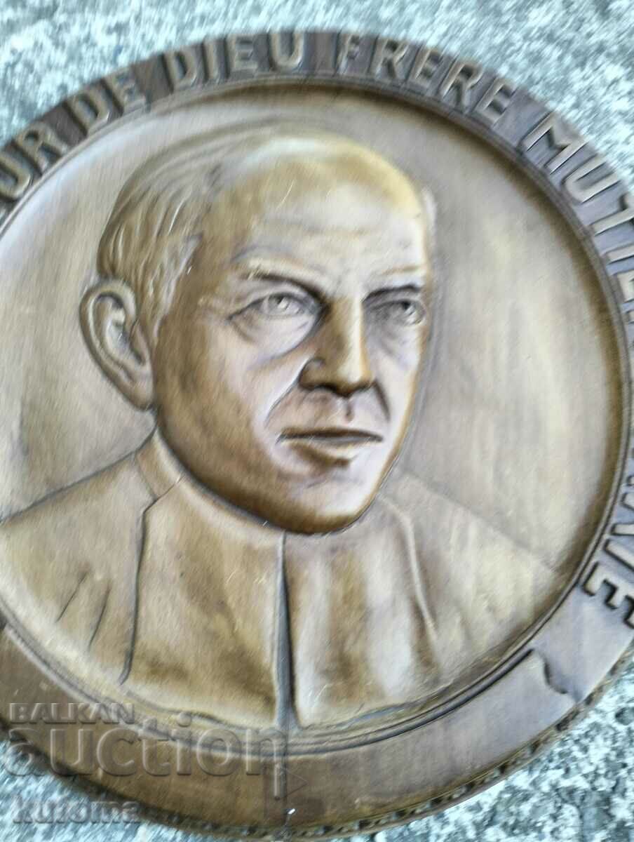 Old wooden Catholic religious plaque with price 99.99 BGN | € 51.12 Old wooden Catholic religious plaque with price 99.99 BGN | € 51.12