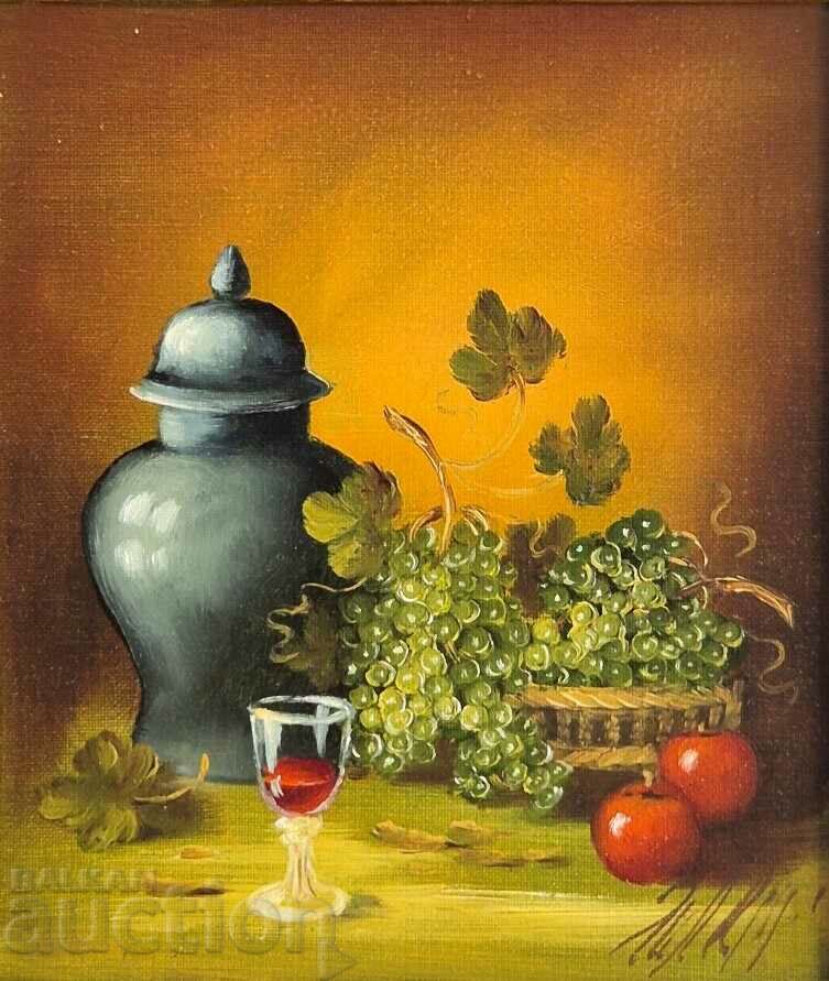 Eva Dimitrova Still life Unique miniature 1990s with price 350.00 BGN | € 178.95 Eva Dimitrova Still life Unique miniature 1990s with price 350.00 BGN | € 178.95