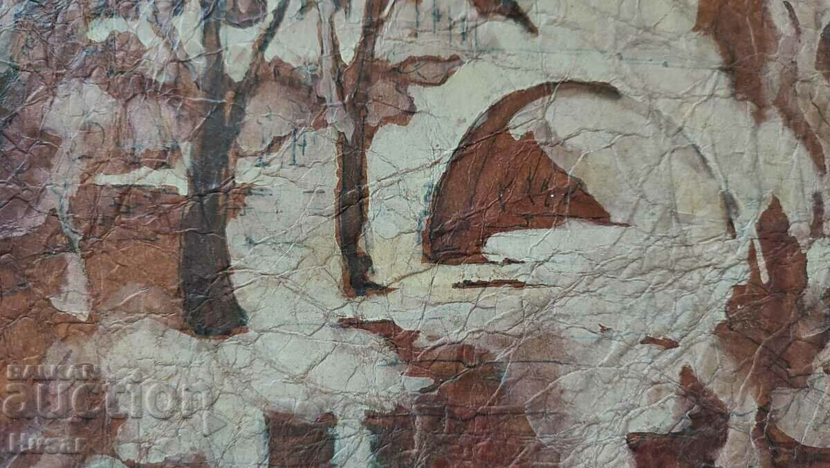 Доставка на Картина рисувана върху кожа Доставка на Картина рисувана върху кожа