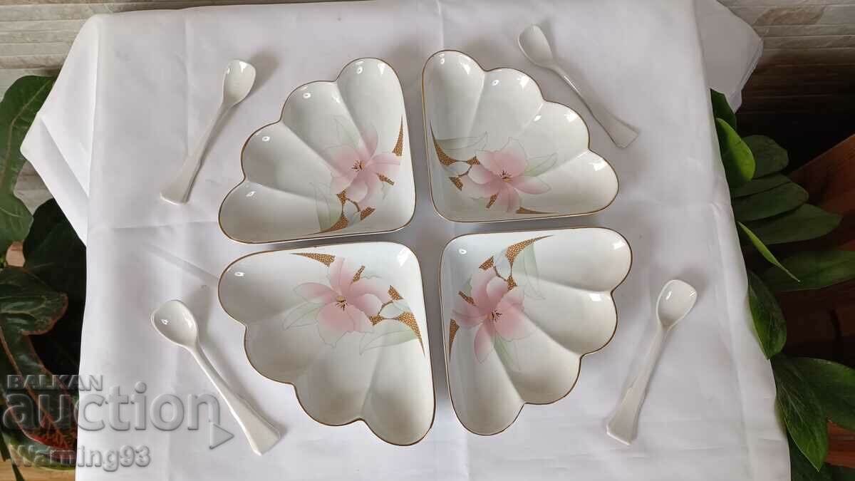 Brand new hors d'oeuvre service - "Flowers" - IZIDA factory - 6 Brand new hors d'oeuvre service - "Flowers" - IZIDA factory - 6