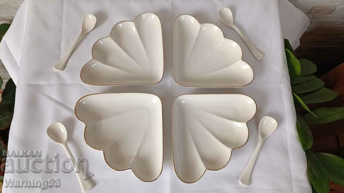 Аукцион Чисто нов сервиз за ордьовър - фабрика ИЗИДА - Елин Пелин