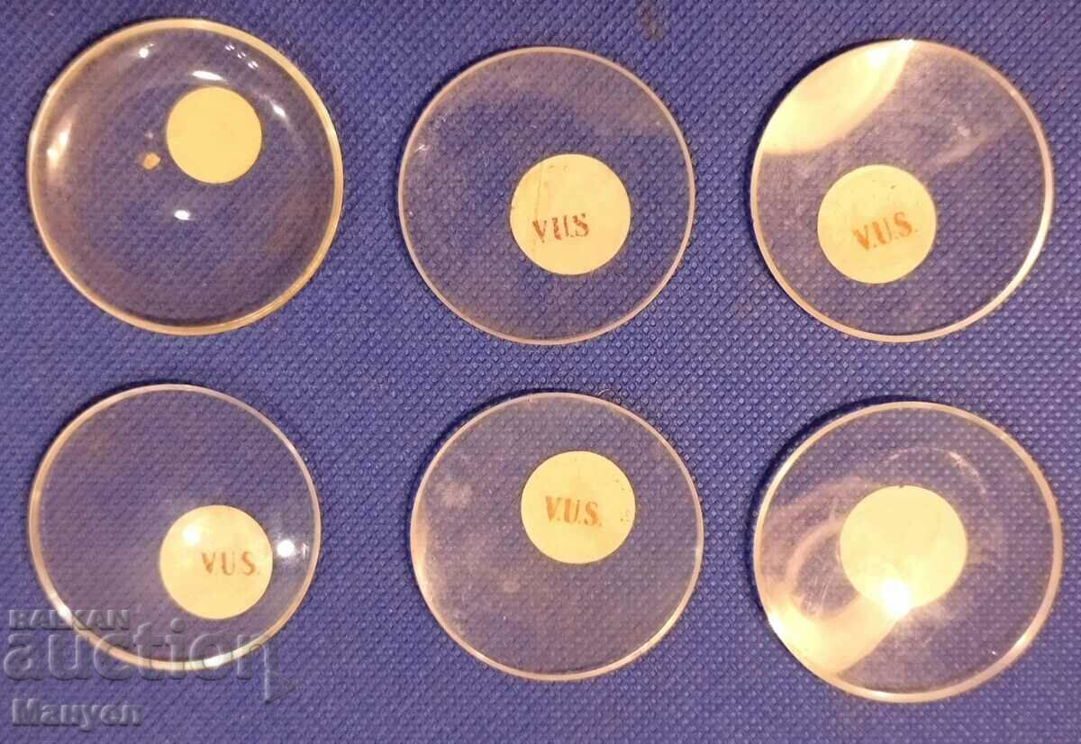 Old original glasses for pocket watches - 6 pieces. with price 29.90 BGN | € 15.29 Old original glasses for pocket watches - 6 pieces. with price 29.90 BGN | € 15.29