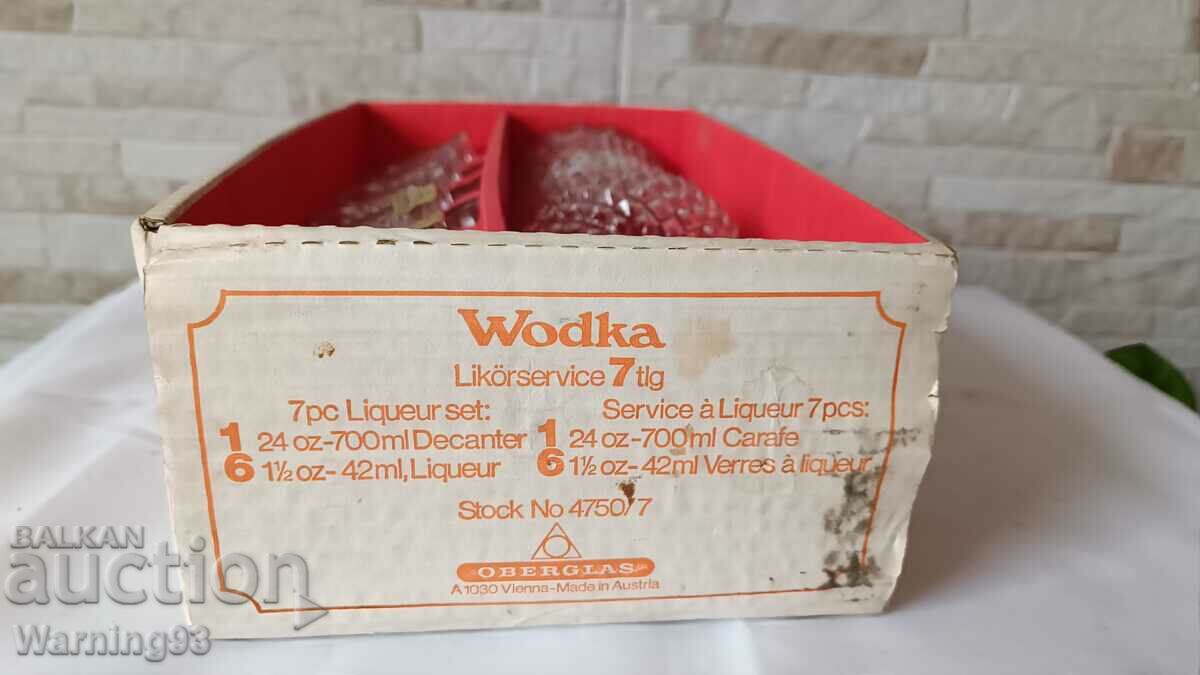 Brand new vodka set - 7 pieces - OBERGLAS - Austria - 5 Brand new vodka set - 7 pieces - OBERGLAS - Austria - 5