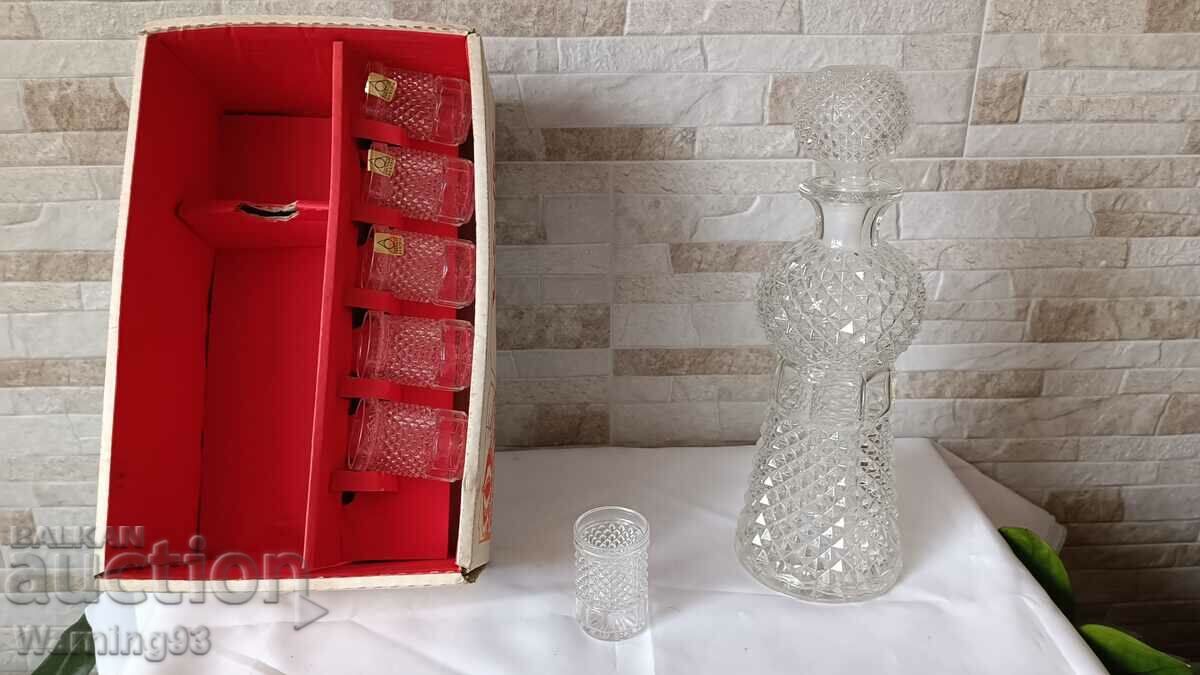 Brand new vodka set - 7 pieces - OBERGLAS - Austria - 6 Brand new vodka set - 7 pieces - OBERGLAS - Austria - 6
