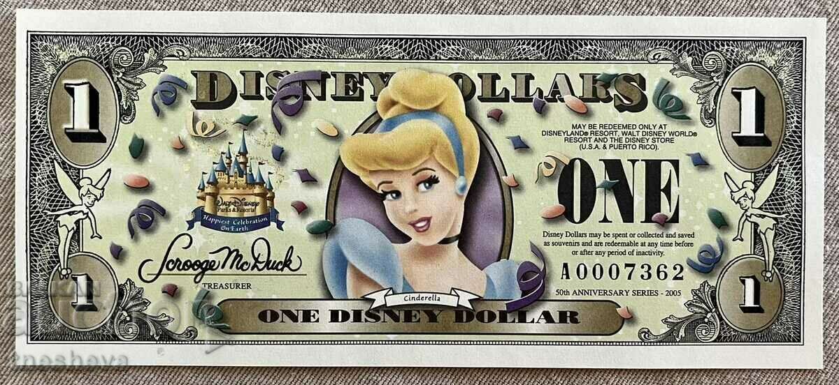 DISNEY 1 Dollar, 2005, UNC