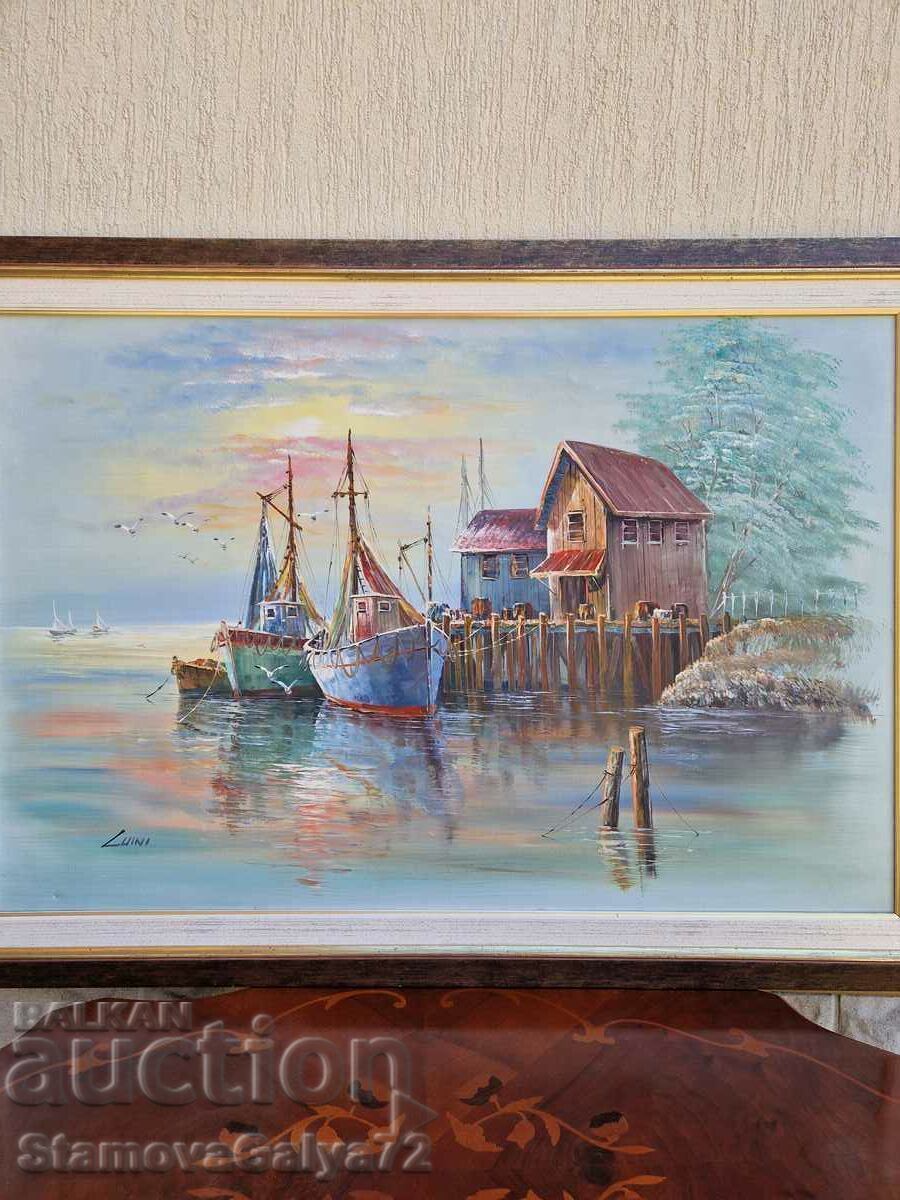 Auction Superb oil painting on canvas Auction Superb oil painting on canvas