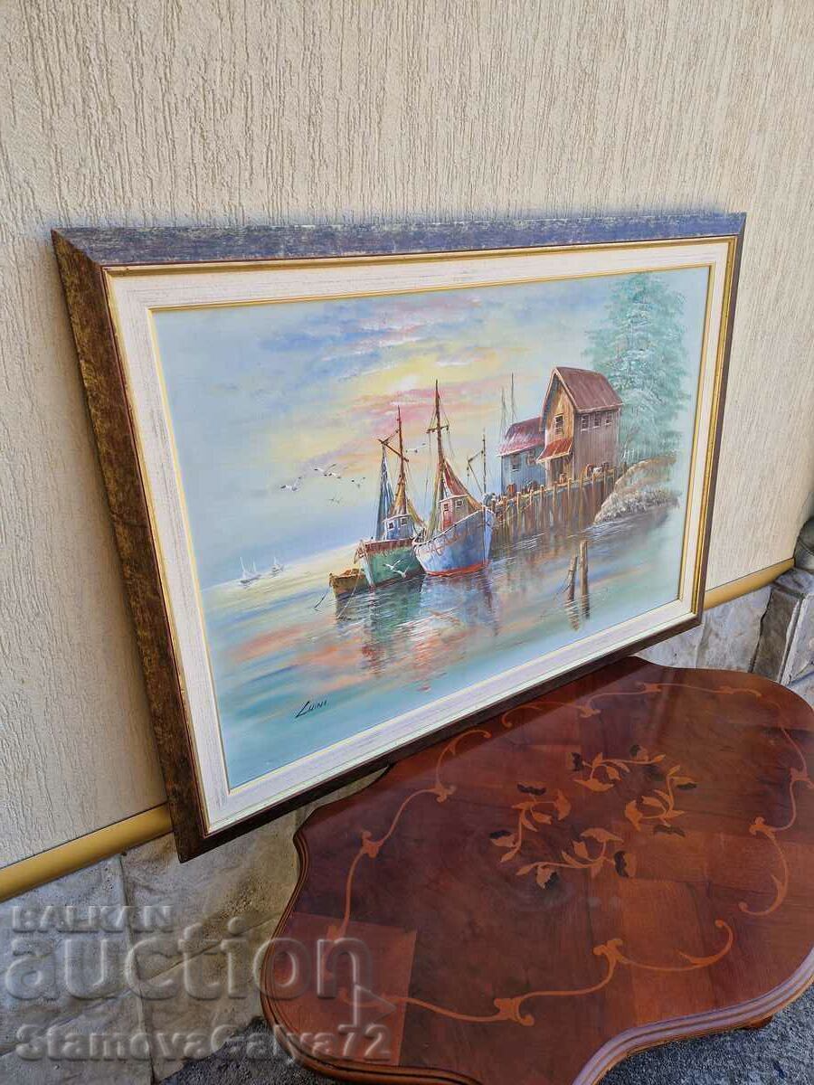 Delivery of Superb oil painting on canvas Delivery of Superb oil painting on canvas