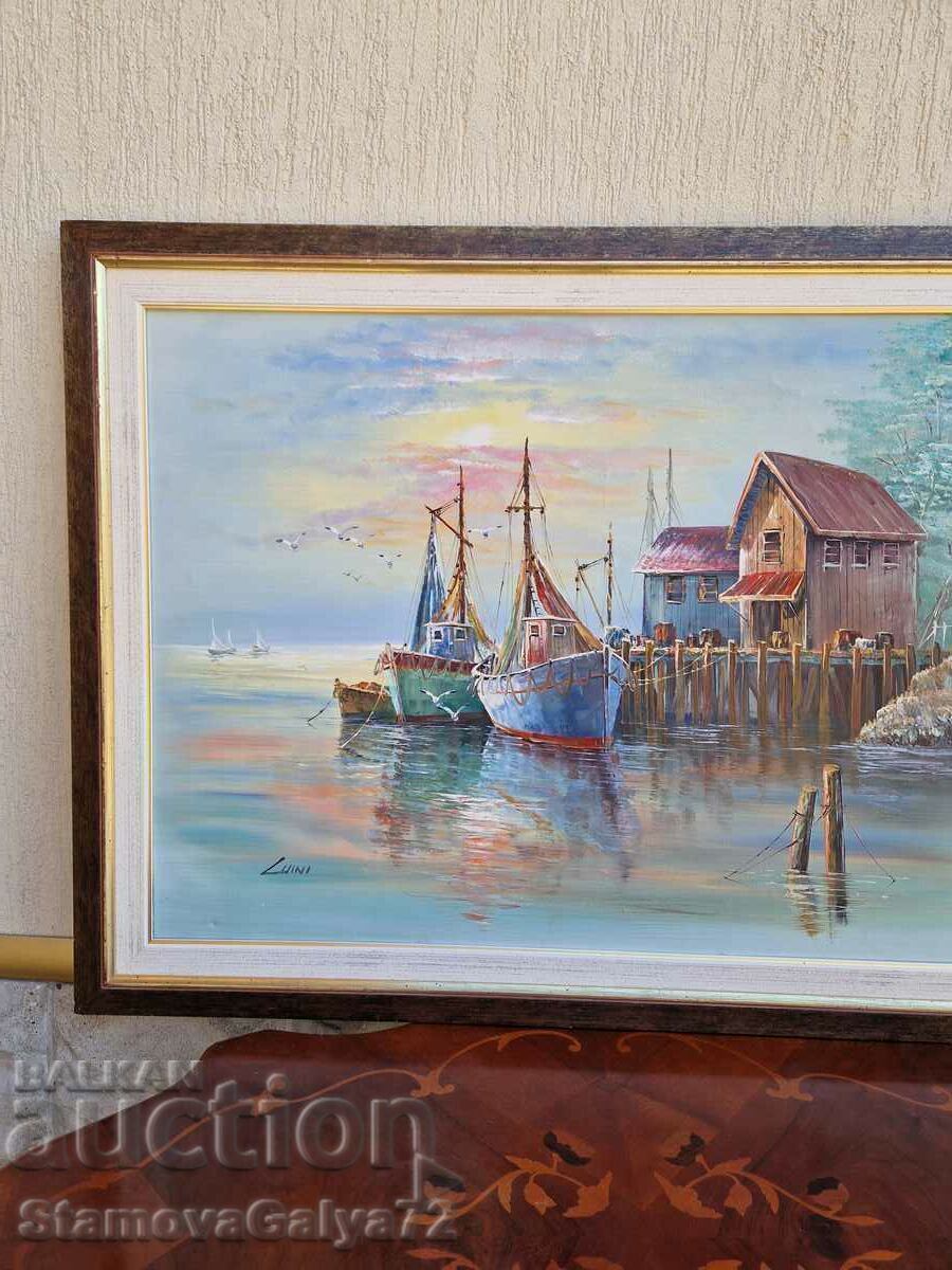 Superb oil painting on canvas - 7