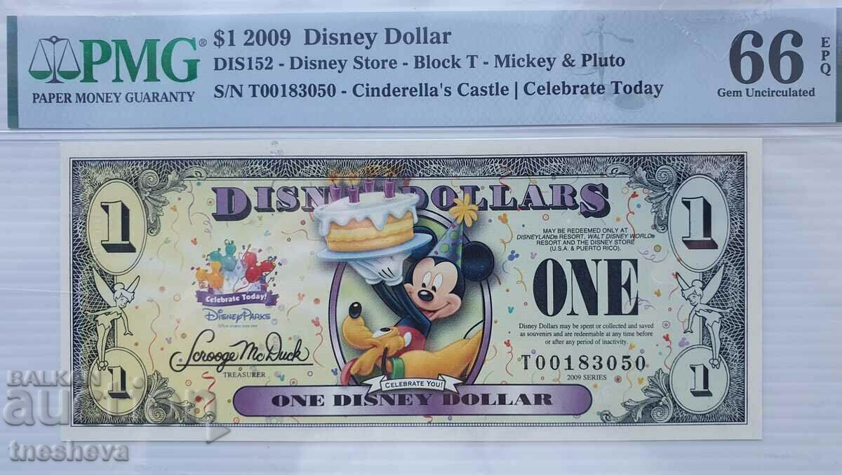 DISNEY 1 dolar, 2009, UNC