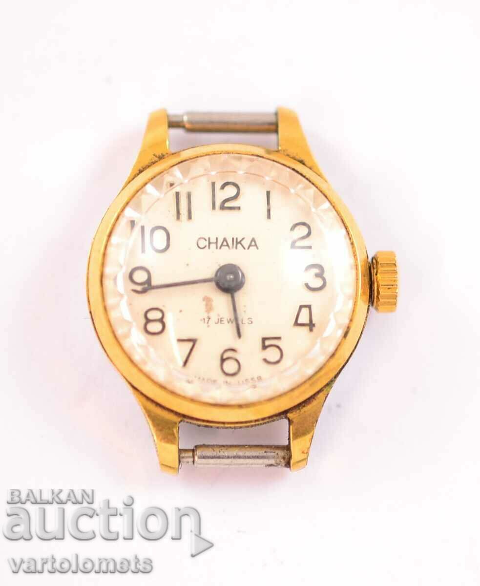 Women's watch CHAIKA CCCP with gold plating 10Mk - not working