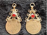 Old Arpalias Earrings Earrings Flashes coins jewelry costume SBH