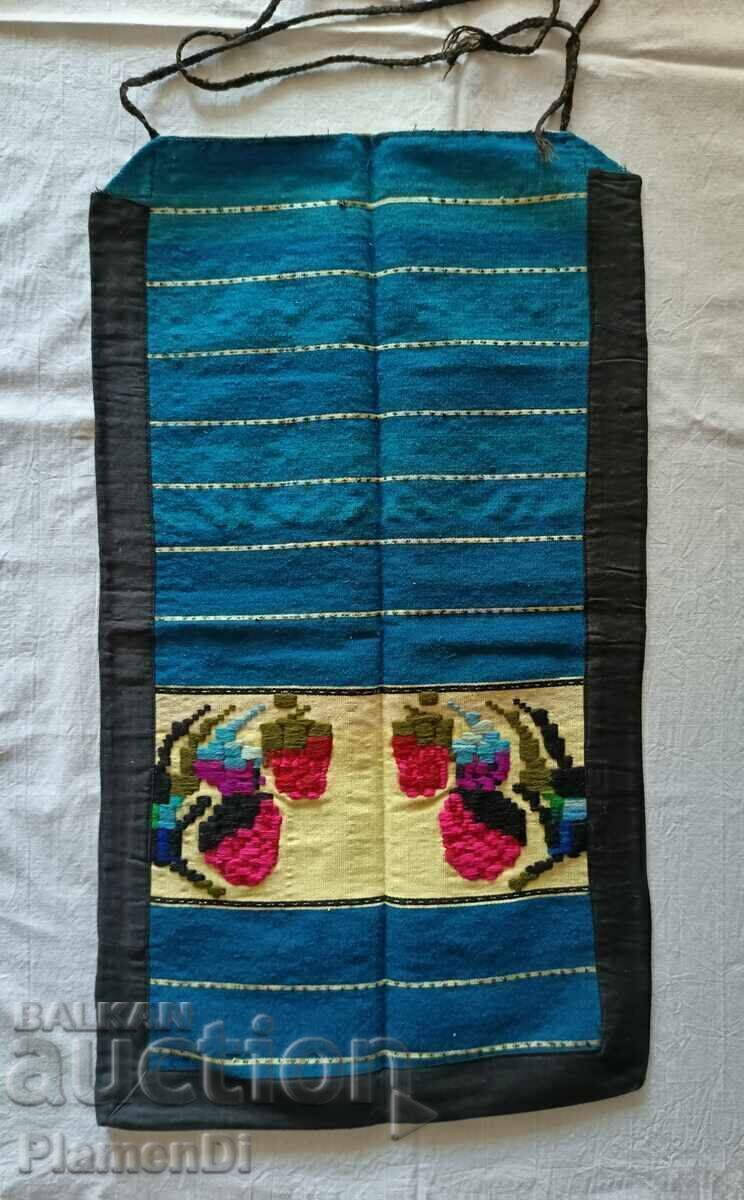 Hand-woven, hand-embroidered apron for national costume. Hand-woven, hand-embroidered apron for national costume.